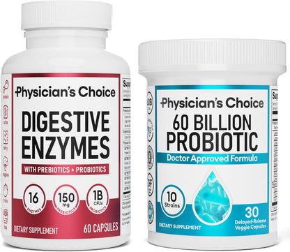 LUMARRO™  - DIGESTIVE ENZYMES 60CT + 60B PROBIOTIC 30CT