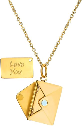 LUMARRO™   - ENVELOPE LOVE LETTER PENDANT NECKLACE