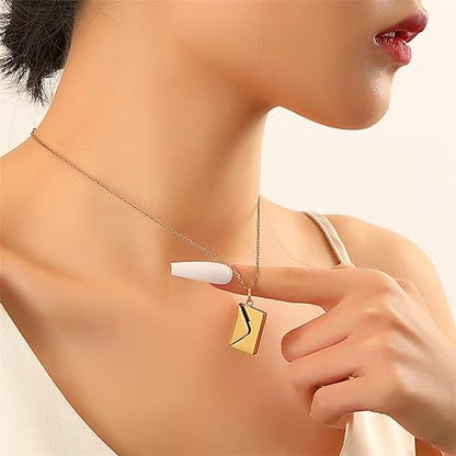LUMARRO™   - ENVELOPE LOVE LETTER PENDANT NECKLACE