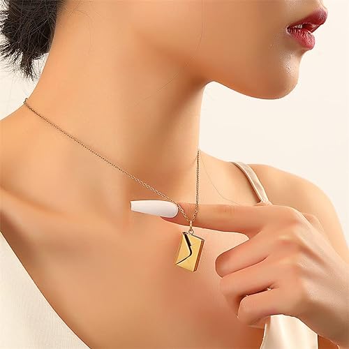 LUMARRO™   - ENVELOPE LOVE LETTER PENDANT NECKLACE