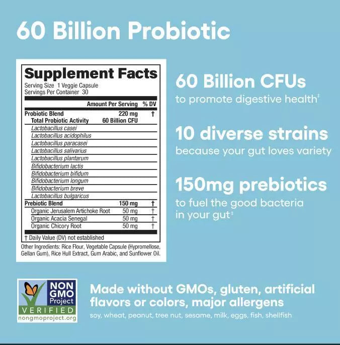 LUMARRO™  - DIGESTIVE ENZYMES 60CT + 60B PROBIOTIC 30CT